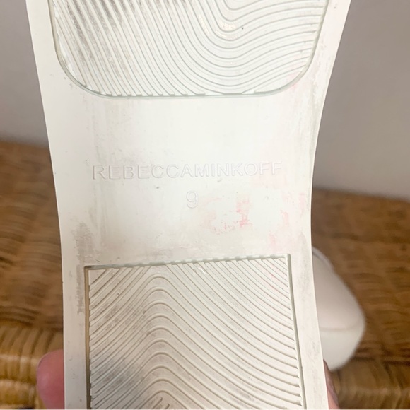 Rebecca Minkoff Natasha Chalk White Studded Platform Sneaker Slip On Size 9 - Picture 14 of 14